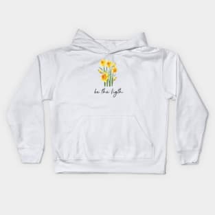 Be the light yellow narcissus in watercolor Kids Hoodie